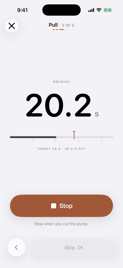 The shot timer at 20.2 seconds with a target of 28 seconds